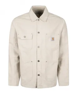 Прочная хлопковая рабочая куртка Carhartt Wip, бежевый