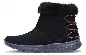 Зимние ботинки женские Skechers с мехом и шнуровкой, черный