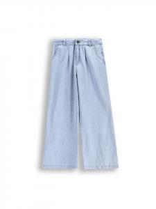 Джинсы широкого кроя синего цвета Coccodrillo