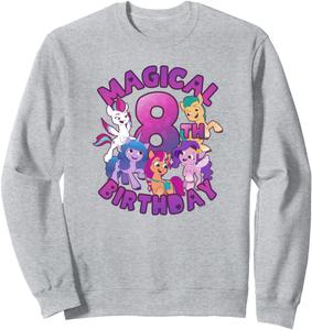 Толстовка My Little Pony: A New Generation с групповым фото к 8-летию, серая