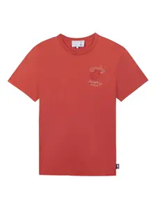 Футболка с вышивкой NBA Miami Heat Maison Labiche, красный