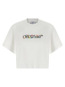 Футболка «Книжная светящаяся цветок» OFF-WHITE, белый