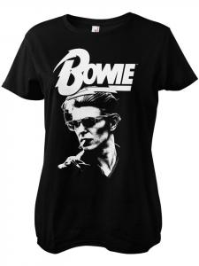 David Bowie Футболка «Tuxedo Portrait Girly Tee» черного цвета