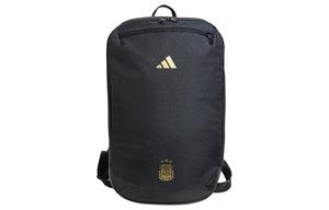 Adidas Полиэстеровый рюкзак среднего размера унисекс черный и темный футбольный золотой, Black & Deep Football Gold