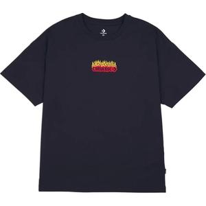 Converse Обычная футболка женская черная