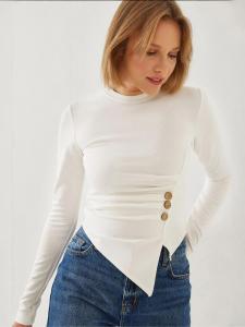 Bianco Lucci Лонгслив в белом цвете