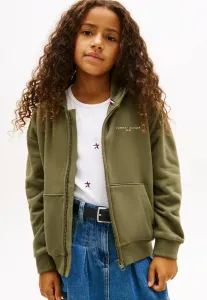 Толстовка на молнии из флиса с начесом и капюшоном Tommy Hilfiger, Battle Green