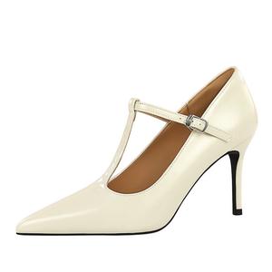 YAFEI XUANYU Женские туфли на высоком каблуке экрю, цвет Ecru