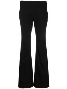 Patou расклешенные трикотажные брюки, черный