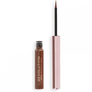 Жидкая подводка для глаз Super Flick, высокопигментированная, коричневая, 2,4 мл Makeup Revolution