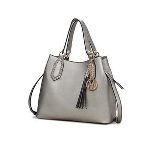 Сумка Lana Hobo через плечо из веганской кожи MKF Collection By Mia K., Pewter