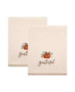 Набор банных полотенец Grateful Patch Harvest из хлопка, 2 шт., 68 см x 132 см Avanti, слоновая кость