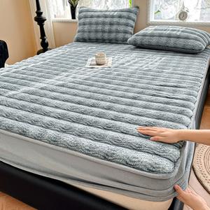 Antarctic Простыня на резинке 150х200 см, молочный вельвет, флисовая подкладка, утепленная