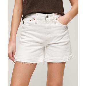 Шорты Superdry Vintage Mid Rise Cut Off, бежевый