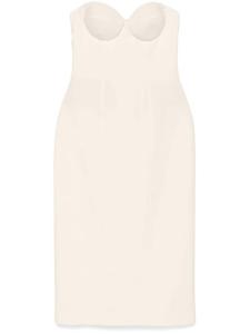 Giuseppe Di Morabito платье миди без бретелей, нейтральный цвет