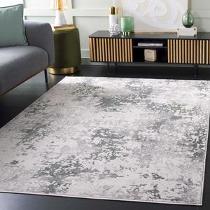 Ковер SAFAVIEH, 122 x 183 см, Orchard Collection, Grey/Green, геометрический рисунок, идеален для помещений с высокой проходимостью: гостиная, спальня, столовая (ORC218G)