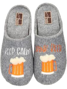 Домашние тапочки Manitu-Home, серый