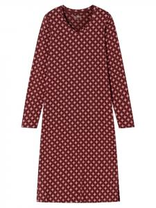 Schiesser Ночная рубашка Comfort Essentials бордового цвета