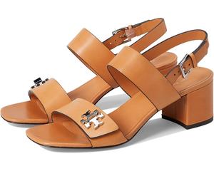 Туфли Tory Burch T Lock Heel Sandals 55mm, цвет Camello