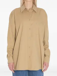 Рубашка с карманом на пуговице THE ROW, нейтральный