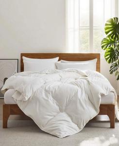 Сверхлегкое одеяло из гусиного пуха и перьев, размер King UNIKOME, белый