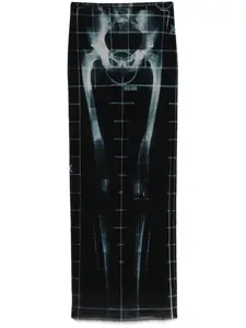 Юбка макси X-Ray Jean Paul Gaultier, черный