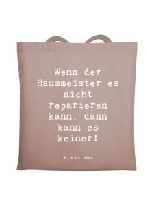 Mr. & Mrs. Panda Сумка-шоппер с надписью "Помощь уборщику" пастельно-коричневого цвета