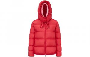 Пуховик женский красный Moncler