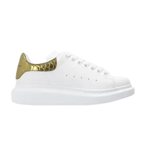 Кроссовки Alexander McQueen Alexander McQueen Wmns Oversized Sneaker 'Gold Crocodile', белый