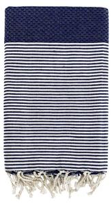 Полотенце для хаммама Le Comptoir de la Plage Mikanda, темно-синий - ширина: 100 см.