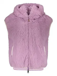 Текстурированный жилет с капюшоном Herno, фиолетовый