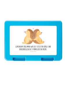 Mr. & Mrs. Panda Коробка с едой, ежик, держащийся за лапки, с надписью белым цветом