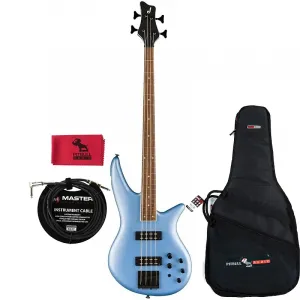 Бас-гитара Jackson X Series Spectra SBX IV, матовый синий лед, в комплекте с чехлом, кабелем и тряпкой