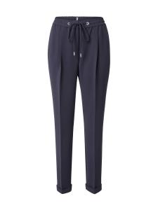 Брюки со складками спереди BOSS Tapered Pleat-Front Pants Tariyanah, темно-синий