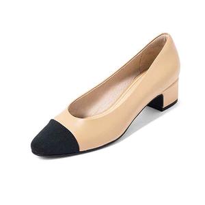 Туфли женские на высоком каблуке Comely, цвет Pink apricot (sheepskin heel height 4cm)