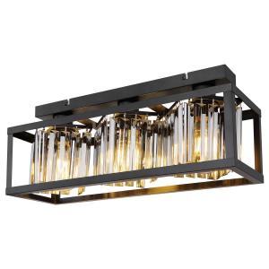 Потолочный светильник Globo Lighting Mathilde Typ A, дымчатое стекло / железо - 3-х ламповый