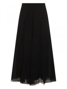 Юбка миди из шелка Brunello Cucinelli, черный