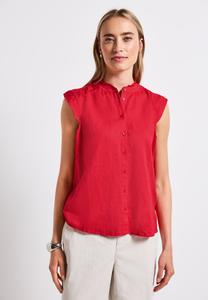 Блузка на пуговицах MIT RÜSCHEN Street One, красный