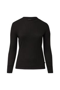Топ QS Long sleeved top, Schwarz/Black