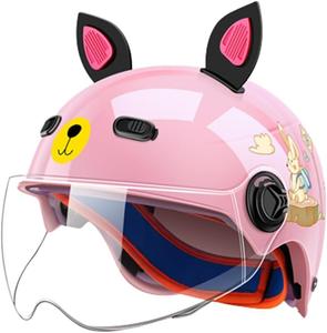 Шлем детский Dcoltmi-888 с кошачьими ушками, розовый