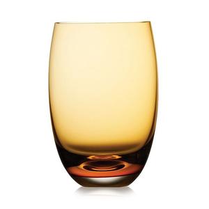 Стакан телесного цвета из стекла, набор из 4 шт Nude Glass, оранжевый