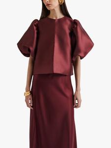 Топ Cleo с рукавами-фонариками Malina, Wine