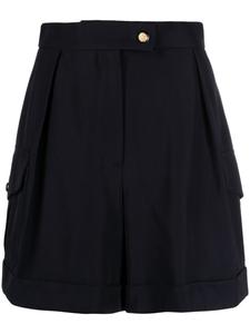 Alexander McQueen шорты карго с завышенной талией, синий