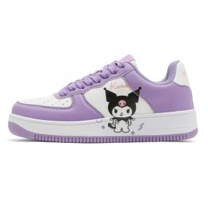Hello Kitty Износостойкие дышащие низкие кроссовки для скейтбординга, женские, фиолетовые