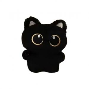 Bobby Bear Милый панк куколка маленький черный кот плюшевый кулон 10см высота