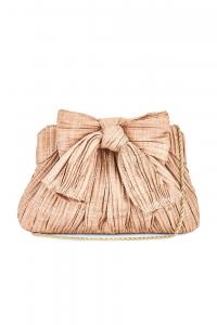 Клатч Rayne с плиссированным бантом Loeffler Randall, blush