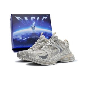 Коллекция "Исследование Луны" Модные Универсальные Низкие Массивные Кроссовки Unisex BASLS, Небесно-Белый