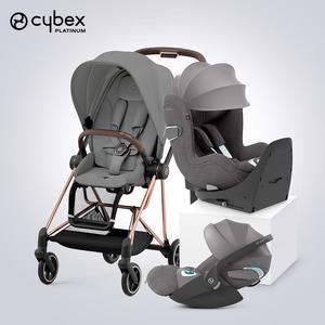 Cybex Коляска-трансформер 0-4 лет Mios с люлькой для новорожденных и сиденьем с поворотом на 360°, цвета Phantom Gray, Rose Gold, Phantom Gray PLUS и Phantom