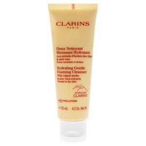 Увлажняющая пенящаяся очищающая пудра от Clarins для мужчин и женщин - 120 мл, прозрачный