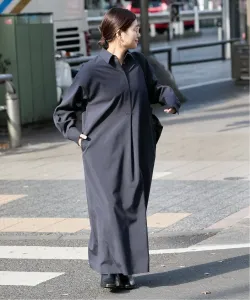 Платье-рубашка с разрезом на спине в стиле Сомо Journal Standard, цвет Navy